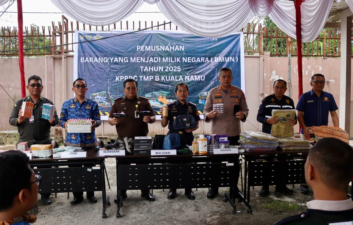 Ribuan Barang Ilegal Dimusnahkan Bea Cukai Kualanamu: KomitmenTegakkan Hukum dan Lindungi Masyarakat