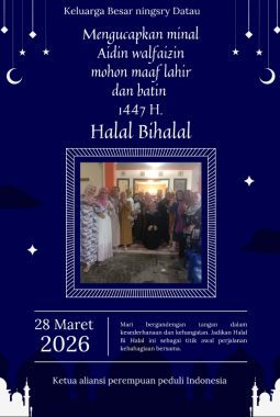 Ningsry Datau M.pd Gelar Acara Open House Ketupat yang Meriah