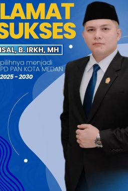 M. Faisal B IRKH, MH Resmi Pimpin PAN Kota Medan Periode 2025–2030