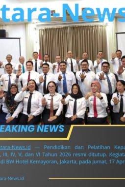 Penutupan Diklat Kepamongprajaan Angkatan I-VI Tahun 2026 di Jakarta