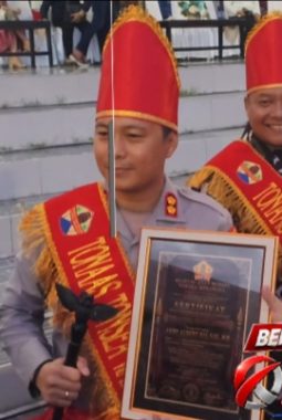 AKBP Albert Zai Bersama Unsur Prokopinda Bitung Terima Gelar Adat Kehormatan dari Majelis Adat Tonsea