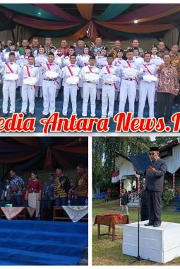 Dalam Rangka HUT RI Yang Ke 81 PT.Torganda Adakan Upacara Penghibaran Sangsaka Merah Putih Dilapangan SMP Swasta Yadika