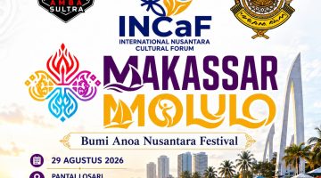 Bumi Anoa Nusantara Festival Usung Mangkasara’ Molulo 2026 Sinergi AMBA SULTRA dan Lembaga Adat Kerajaan Gowa di Kota Makassar