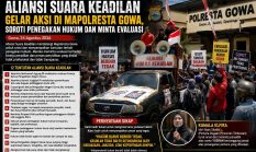 Aliansi Suara Keadilan Gelar Aksi Di Pengadilan Negeri Gowa Dan Mapolresta Gowa, Soroti Penegakan Hukum dan Minta Evaluasi